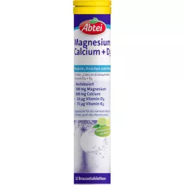 Abtei Magnesiumkalcium + D3-brusande tabletter, 15 st