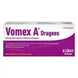 VOMEX A Dragees 50 mg dragerade tabletter, 10 st