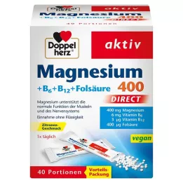 DOPPELHERZ Magnesium+B Vitaminer DIRECT Pellets, 40 st
