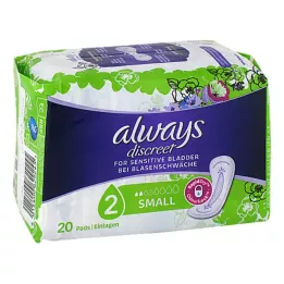 ALWAYS diskret inkontinensinlägg liten, 20 st