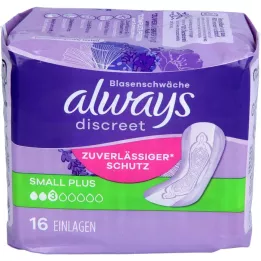 ALWAYS diskret inkontinensinlägg liten plus, 16 st