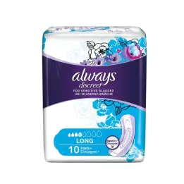 ALWAYS diskret inkontinensinlägg lång, 10 st
