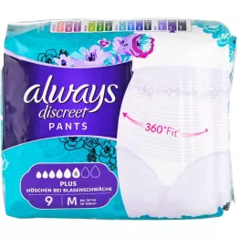 ALWAYS Discreet Incontinence Pants Plus M, 9 st