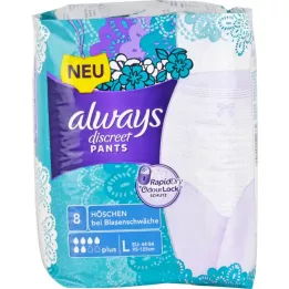 ALWAYS diskreta inkontinensbyxor plus L, 8 st
