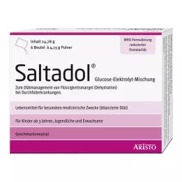 SALTADOL Elektrolytpulver för oral användning, 6 st