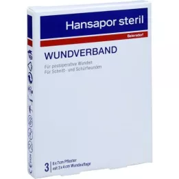 HANSAPOR Steril Wound Association 6x7 cm, 3 st