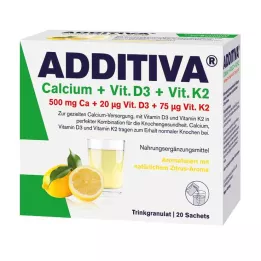 Additiva Kalcium + Vit. D3 + Vit. K2 Drick granulat, 20 st