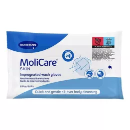 MOLICARE SKIN Tvätthandskar, 8 st