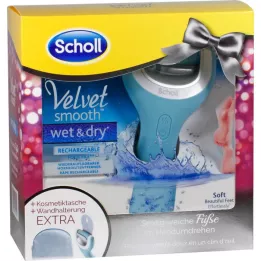 Scholl  Velvet Smooth Pedi Wet &amp; Dry Advantage Pack, 1 st