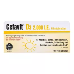CEFAVIT D3 2 000 IE filmdragerade tabletter, 100 st