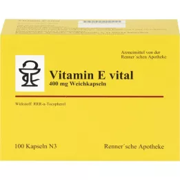 VITAMIN E VITAL 400 mg Rennersche Apotheke mjuka kapslar, 100 st