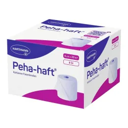 Peha-Haft fixeringsbandage latexfritt 6 cmx20 m, 8 st