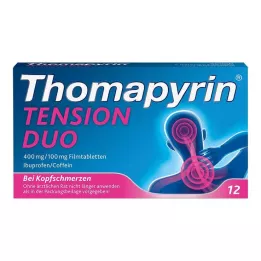 THOMAPYRIN TENSION DUO 400 mg/100 mg filmdragerade tabletter, 12 st