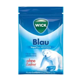 WICK BLAU Mentolbonbon utan sockerpåse, 72 g