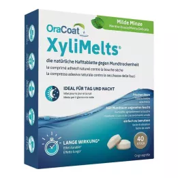 ORACOAT XyliMelts självhäftande tabletter mild mint, 40 st