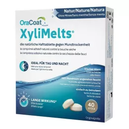 ORACOAT XyliMelts självhäftande tabletter utan mynta, 40 st