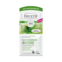 LAVERA hudklargörande mask mint, 2X5 ml