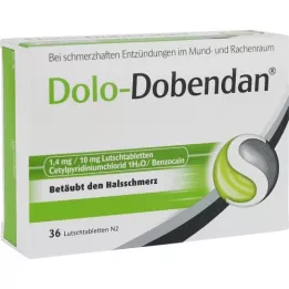 DOLO-DOBENDAN 1,4 mg/10 mg klubbor, 36 st