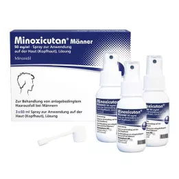 MINOXICUTAN Män 50 mg/ml Spray, 3X60 ml