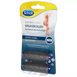 SCHOLL Sammetssläta Pedi-ersättningsrullar ultrastarka, 2 stycken