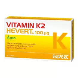 VITAMIN K2 HEVERT 100 μg kapslar, 60 st