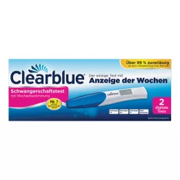 CLEARBLUE Graviditetstest med veckobestämning, 2 st