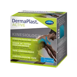 DERMAPLAST Aktiv Kinesiologitejp 5 cmx5 m blå, 1 st