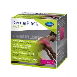 DERMAPLAST Active Kinesiology Tape 5 cmx5 m rosa, 1 st