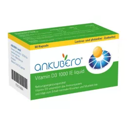 Ankubero Vitamin D3 1000 dvs kapslar, 60 st