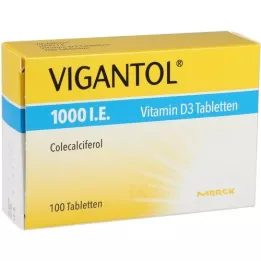 VIGANTOL 1 000 dvs. vitamin D3 -tabletter, 100 st