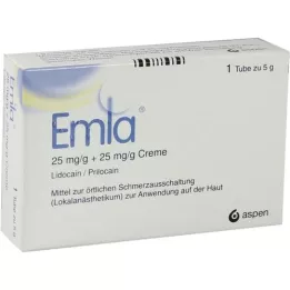 EMLA 25 mg/g + 25 mg/g grädde + 2 tegaderm pl., 5 g