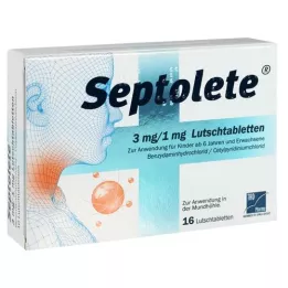 SEPTOLETE 3 mg/1 mg Loop -tabletter, 16 st