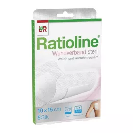 RATIOLINE Sårförband 15x10 cm steril, 5 st
