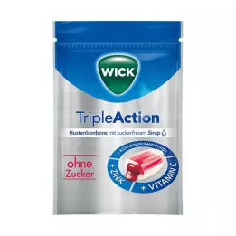 WICK Trippelverkande mentol &amp; Cassis utan socker, 72 g