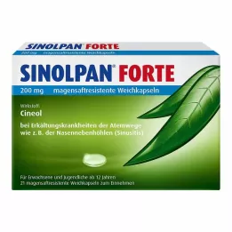 SINOLPAN forte 200 mg gastroresistenta mjuka kapslar, 21 st