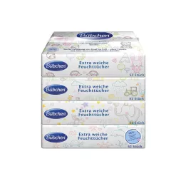 BÜBCHEN Känsliga våtservetter, 4X52 st