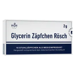 Glycerin suppositorier Rösch 2 g mot förstoppning, 10 st