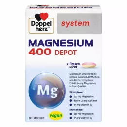 DOPPELHERZ Magnesium 400 Depåsystemtabletter, 60 st