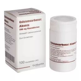 CALCIUMCARBONAT ABANTA 500 mg tuggtabletter, 100 st