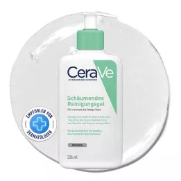 CeraVe Skummande rengöring gel för ansikte och kropp, 236 ml
