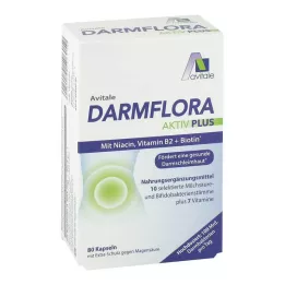 DARMFLORA Aktiv Plus 100 miljarder bakterier + 7 vitaminer, 80 st