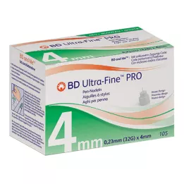 BD ULTRA-FINE PRO Pennålar 4 mm 32 G 0,23 mm, 105 st