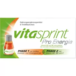 VITASPRINT Pro Energy Drink-flaskor, 8 st