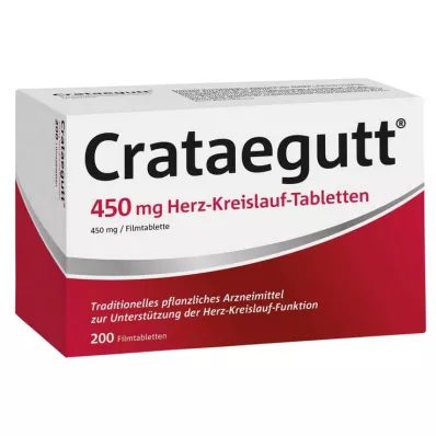 CRATAEGUTT 450 mg kardiovaskulära tabletter, 200 st CRATAEGUTT 450 mg kardiovaskulära tabletter, 200 st