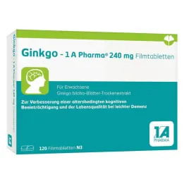 Ginkgo – 1 A Pharma® 240 mg filmdragerade tabletter, 120 st