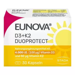 EUNOVA DuoProtect D3+K2 4000 IE/80 μg kapslar, 30 st