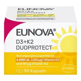 EUNOVA DuoProtect D3+K2 4000 IE/80 μg kapslar, 90 st