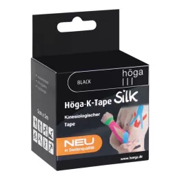 HÖGA-K-TAPE Silke 5 cmx5 m l.fr.svart kinesiol.Tejp, 1 st