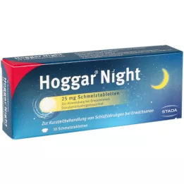 HOGGAR Natt 25 mg smälttabletter, 10 st