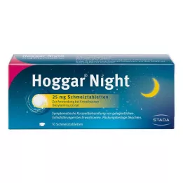 HOGGAR Natt 25 mg munsönderfallande tabletter, 10 st